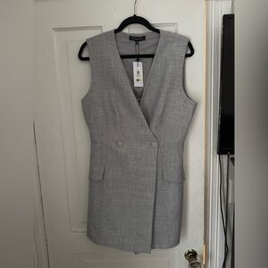Dynamite Gray Wrap Dress